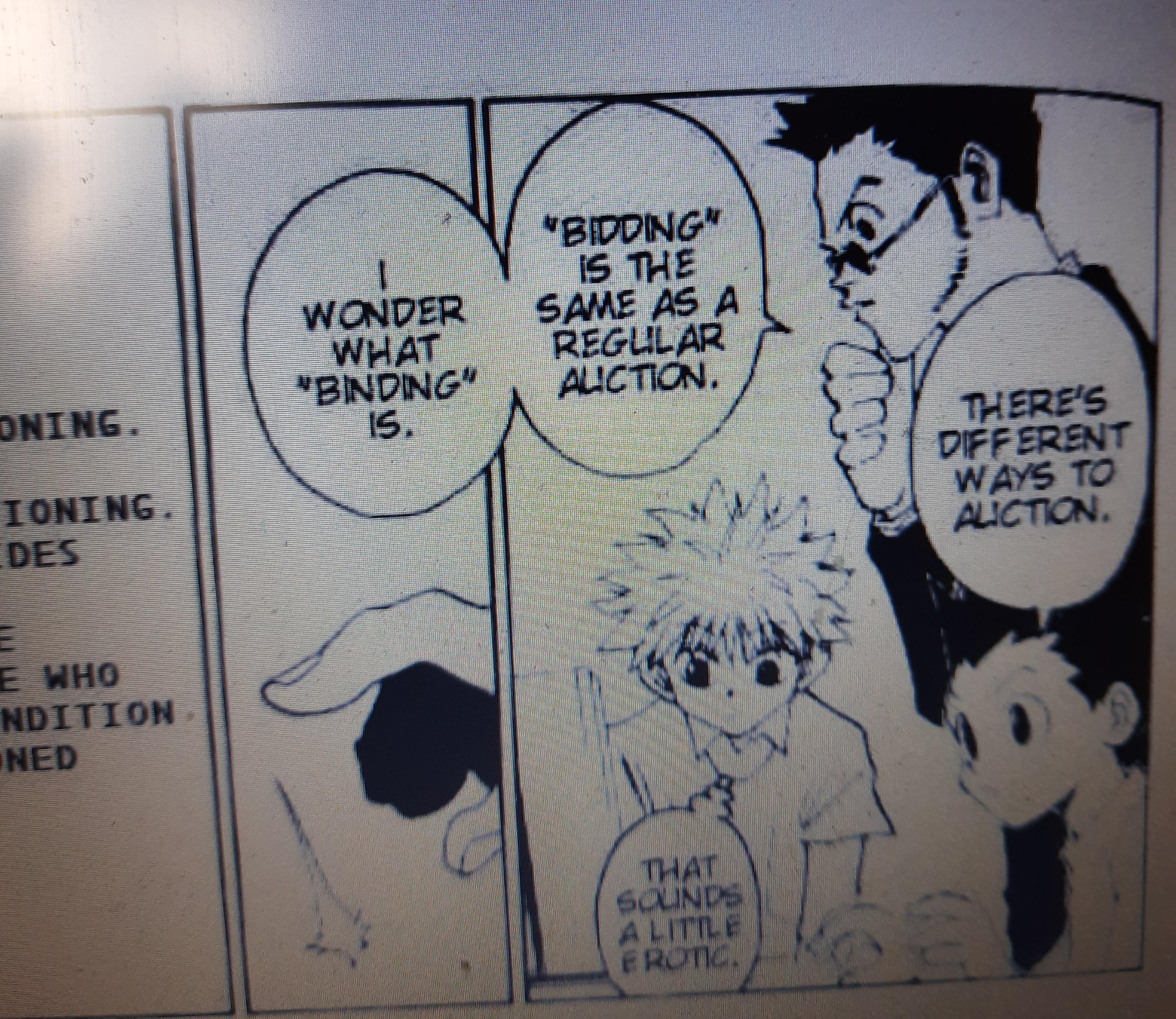 Soo ... does Killua know about bondage? Lmao : r/HunterXHunter