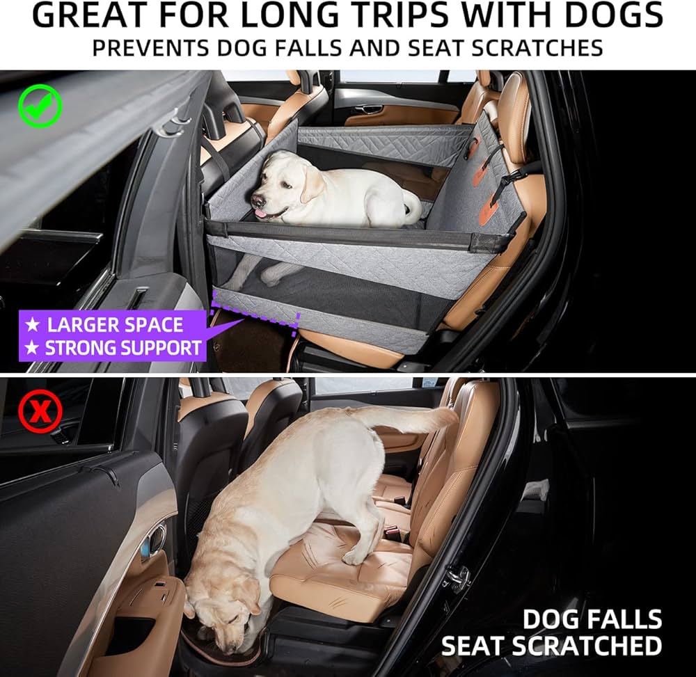 Amazon.com : TKYZ Dog Car Seat for Medium Dogs,Back Seat Extender ...