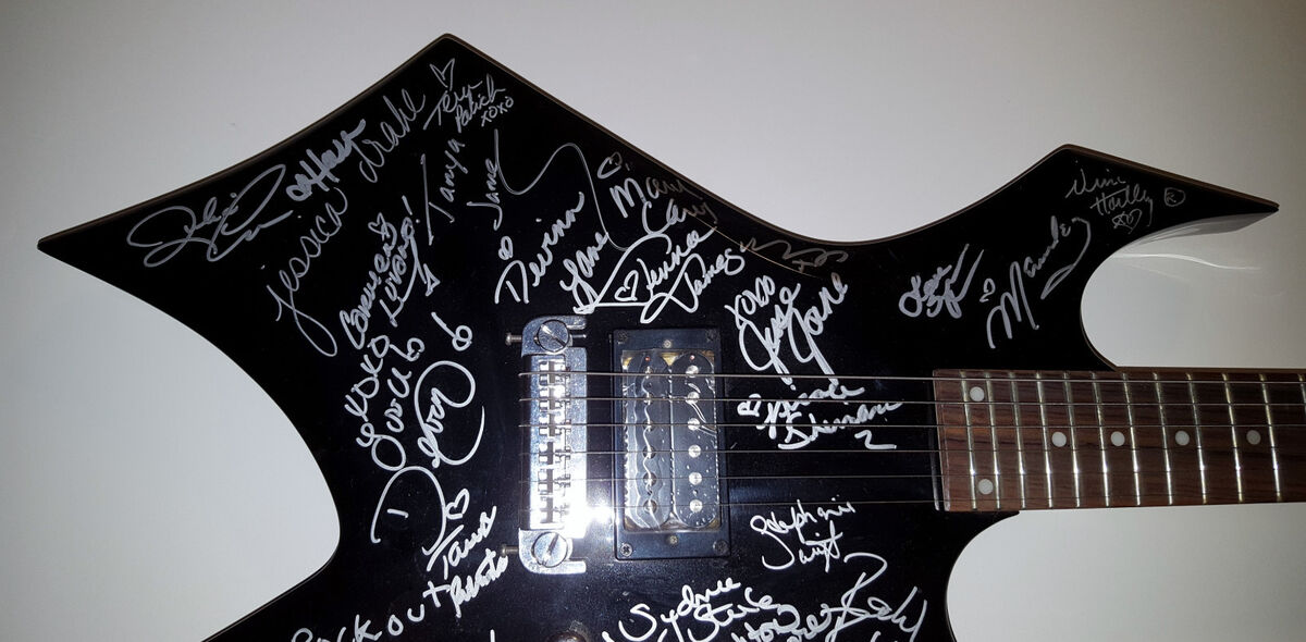 PORN STAR Signed BC Rich Warlock Guitar JENNA JAMESON Tera Patrick ...