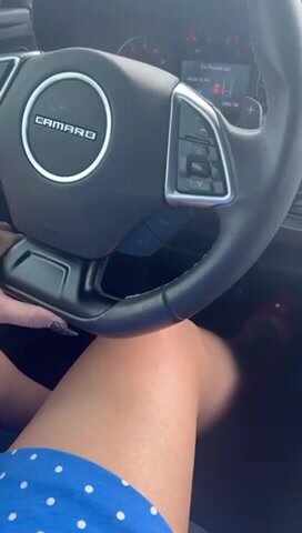 Hot woman driving fast in red heels - ThisVid.com