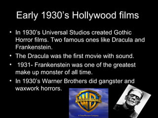 History of horror genre | PPT