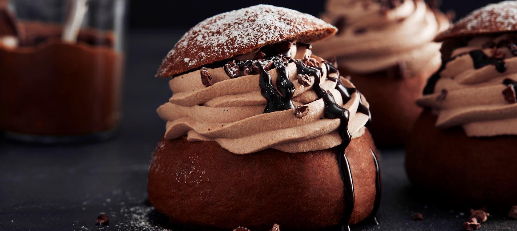 Chocolate “Semla” a Swedish pastry we usually eat on fettisdagen ...