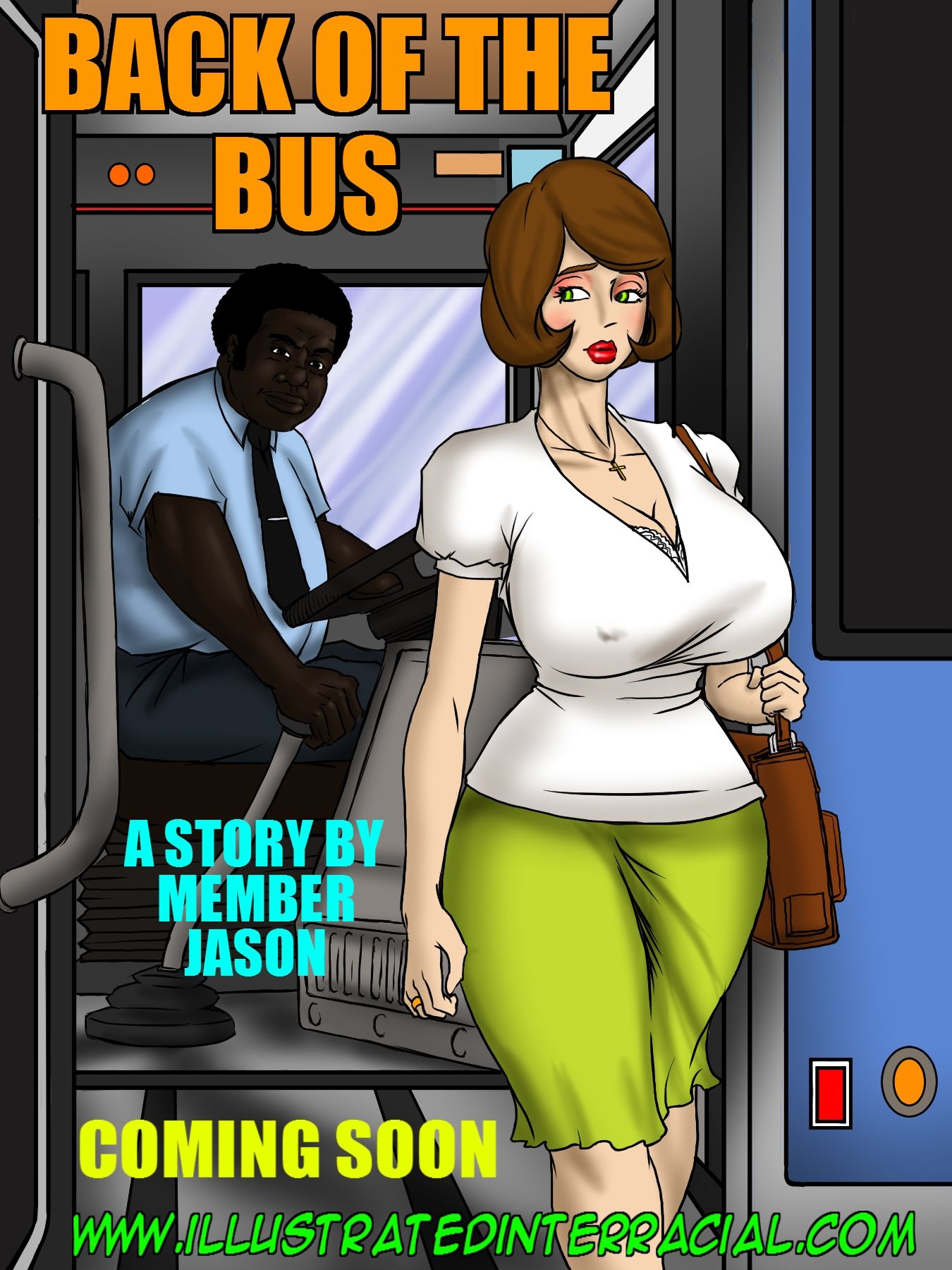 Back of the Bus [IllustratedInterracial] Porn Comic - AllPornComic