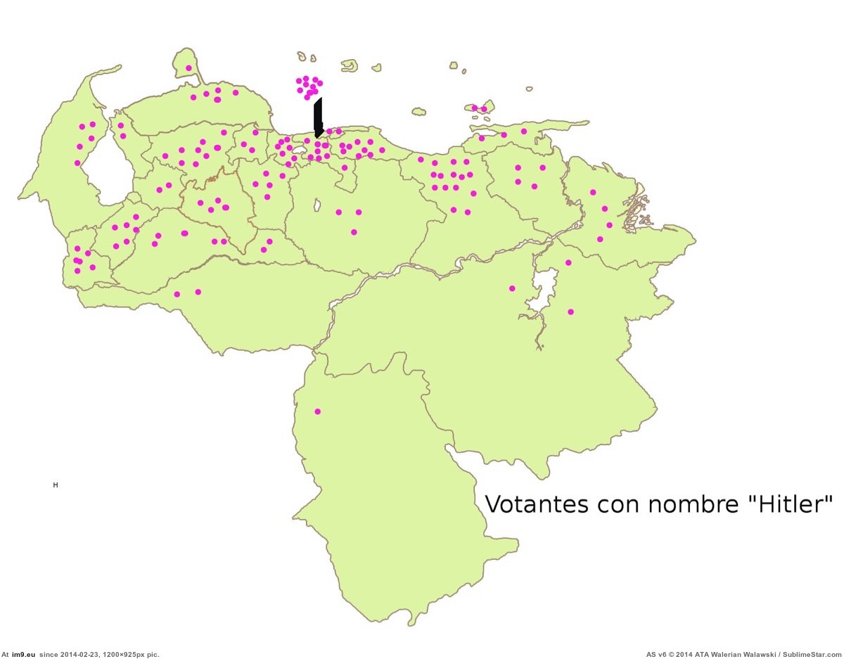 Pic. #Hitler #Venezuela #Voters #Distribution, 81487B – My r/MAPS favs