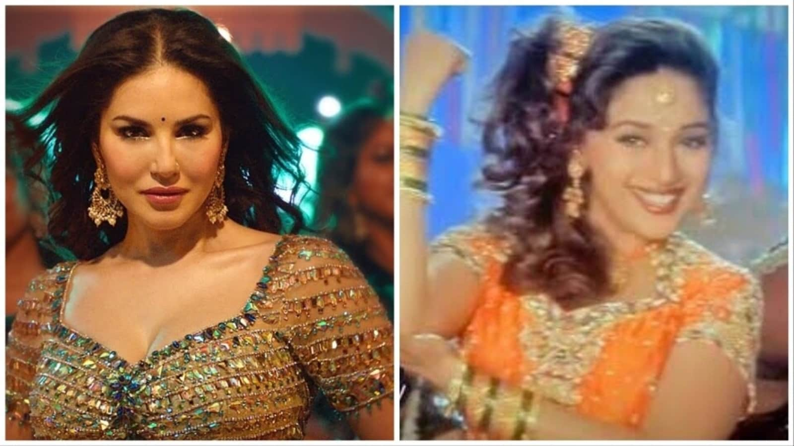 Sunny Leone pays tribute to Madhuri Dixit with Mera Piya Ghar Aaya ...