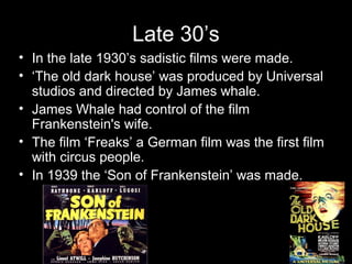 History of horror genre | PPT