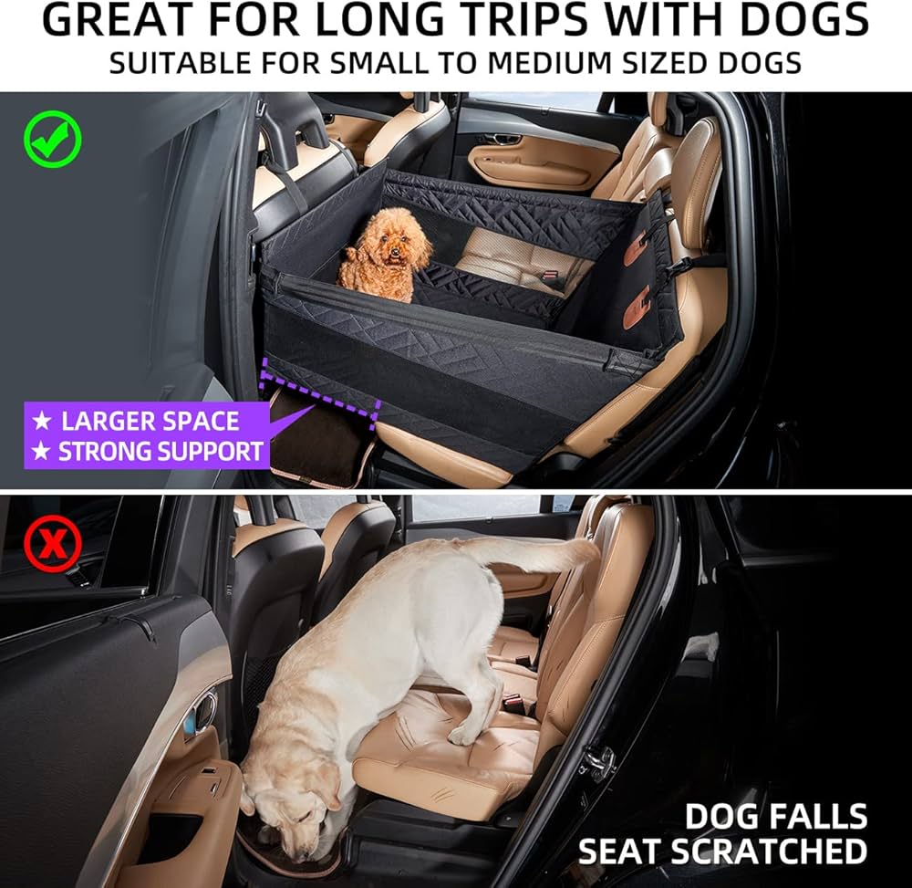 Amazon.com : TKYZ Dog Car Seat for Medium Dogs,Back Seat Extender ...