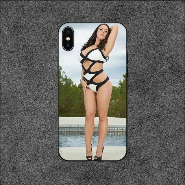 Angela White sweet hot pornstar sexy Phone Case For iPhone 11 12 ...