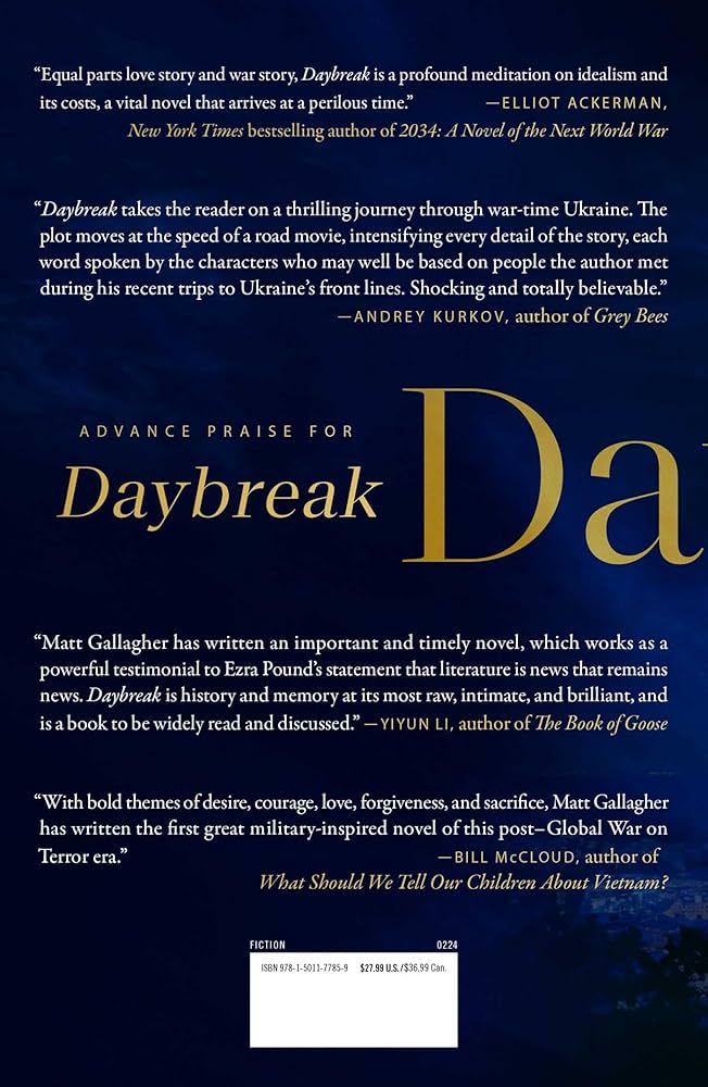 Daybreak: A Novel: Gallagher, Matt: 9781501177859: Amazon.com: Books