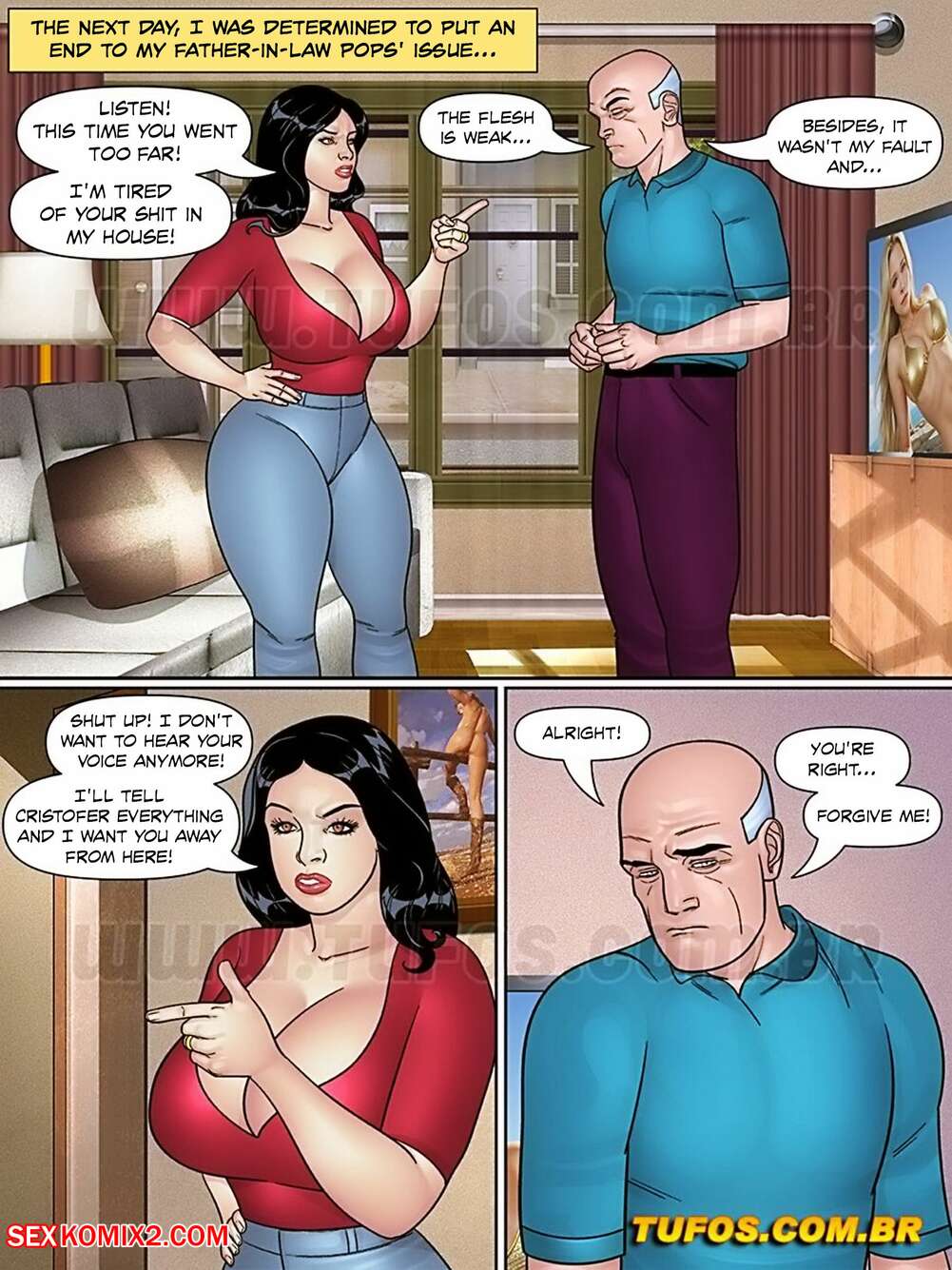 ✅️ Porn comic Pops. The Pervert Father in law. Chapter 4. WC TF ...