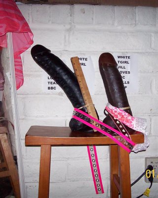 Tgirl BBC slut training with BIG BLACK 15-inch DILDO. Porn ...