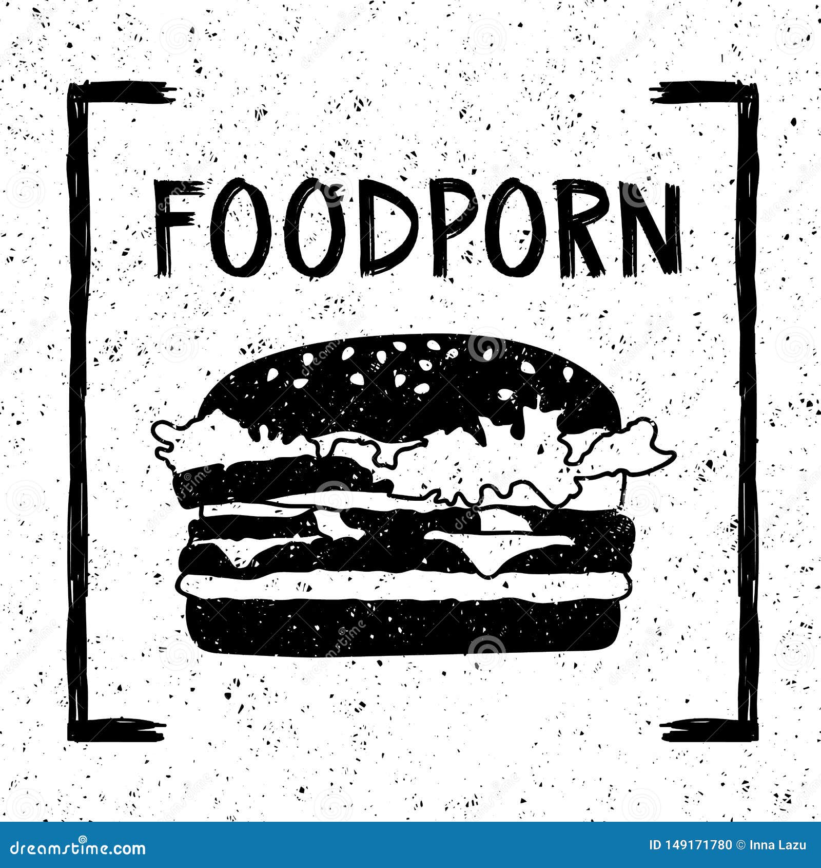 Food Witn Burger Illustration Stock Vector - Illustration of ...