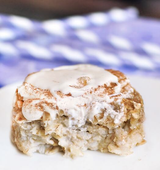 Cinnamon Roll Baked Oatmeal