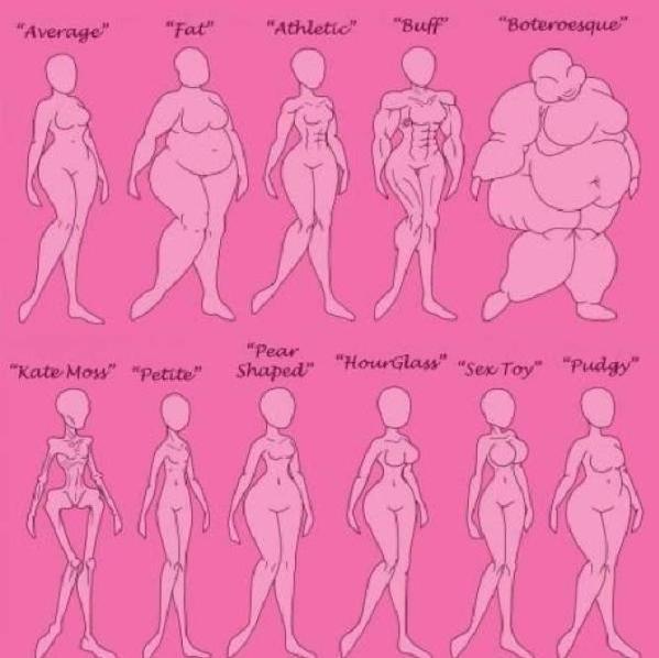 Real Food Porn on X: "15 Female Body Types - Which One Are You ...