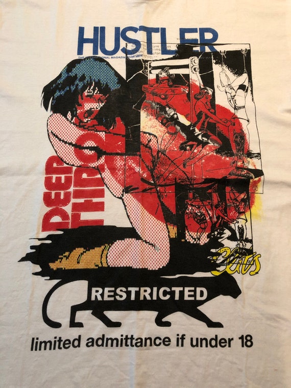 HUSTLER Deep Throat T-shirt Size XL X Large XXX Porn Pornography ...