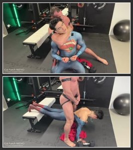 Gut Punch - Superman Akeno 3 - GAY BDSM Free Videos