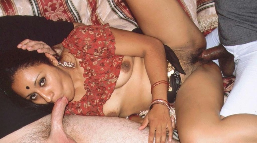 Indian Girl Gives Head & Fucked On Sofa 3so - XXX Dessert - Picture 6