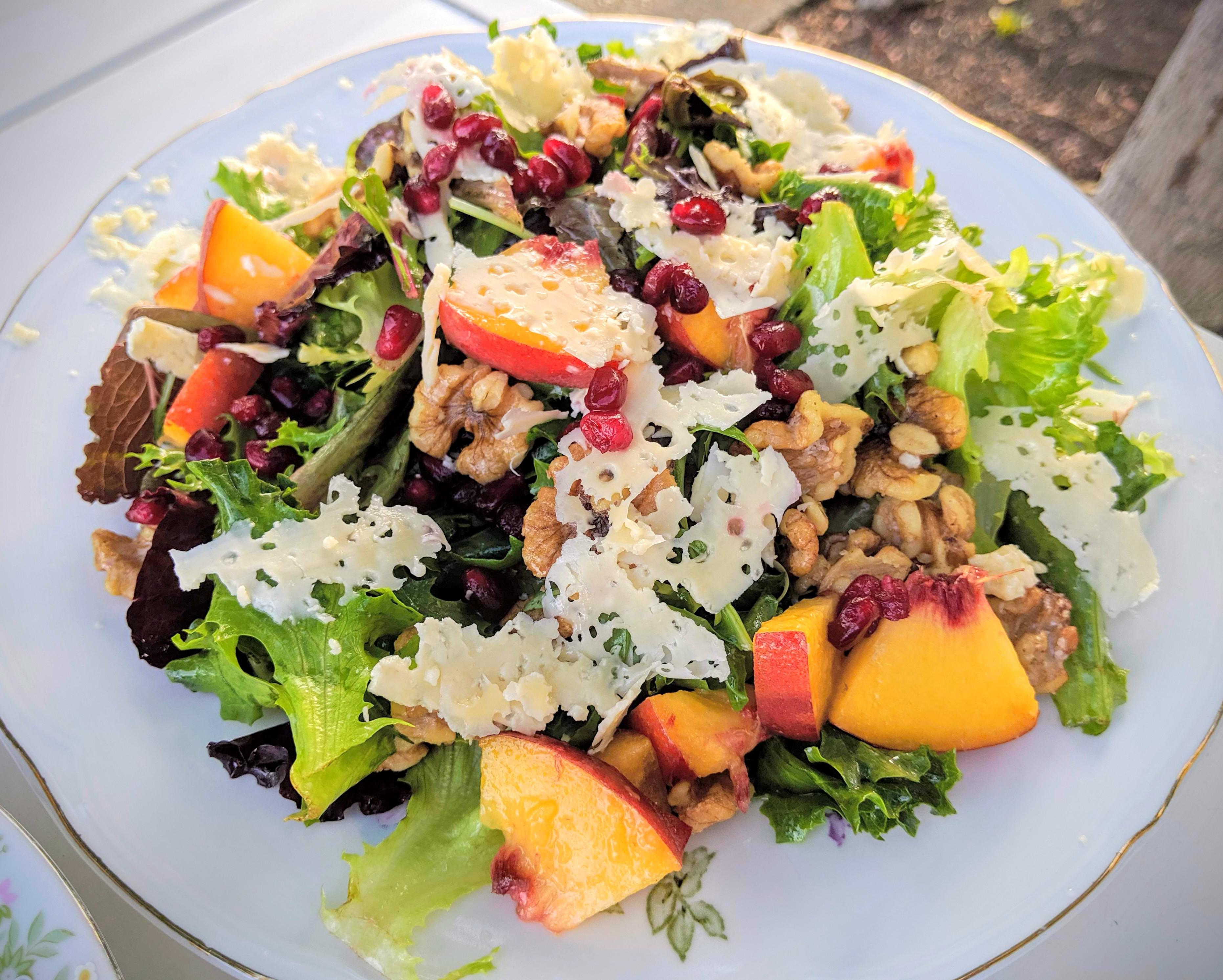 Can a salad be Foodporn? Nectarines, Georgian Sheep's Cheese ...