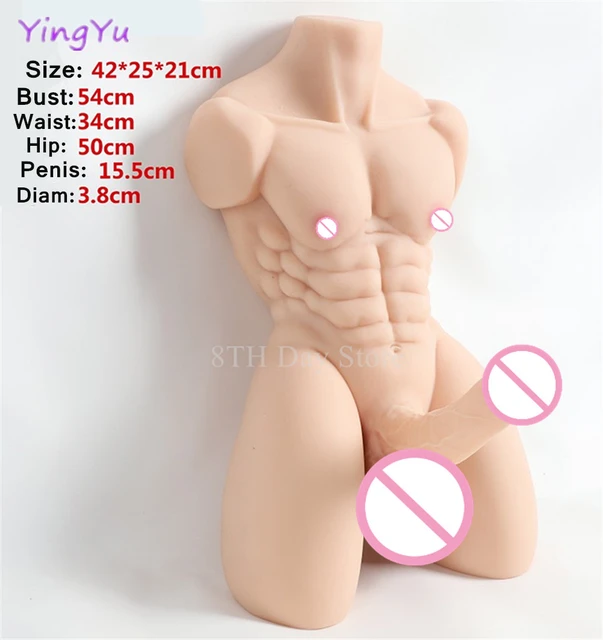 Huge Penis Male Body Sex Doll 5/9kg Men's Torso Strong Muscle ...