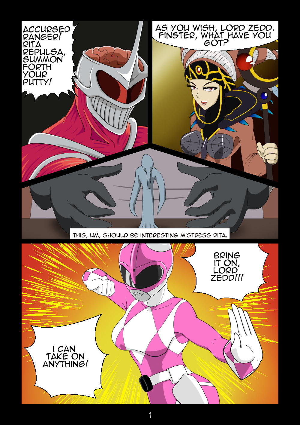 Zedd's Attack - Power Rangers - Porn Cartoon Comics