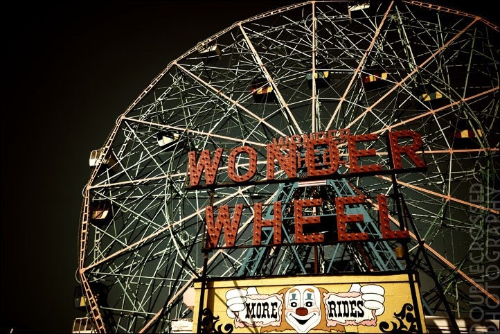 Wonder Wheel 4x6 Matted Metallic Print - Etsy Australia