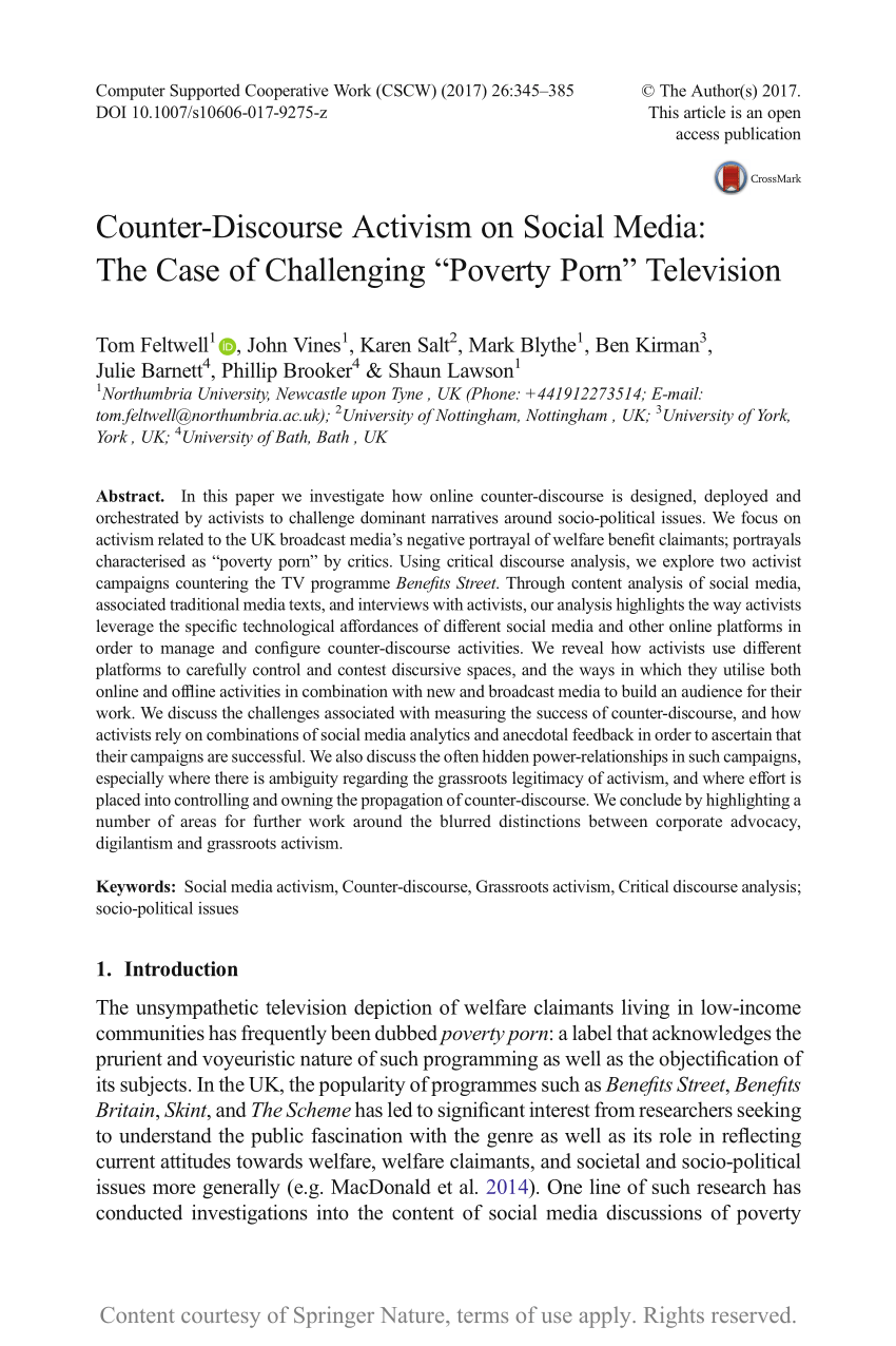 PDF) Counter-Discourse Activism on Social Media: The Case of ...