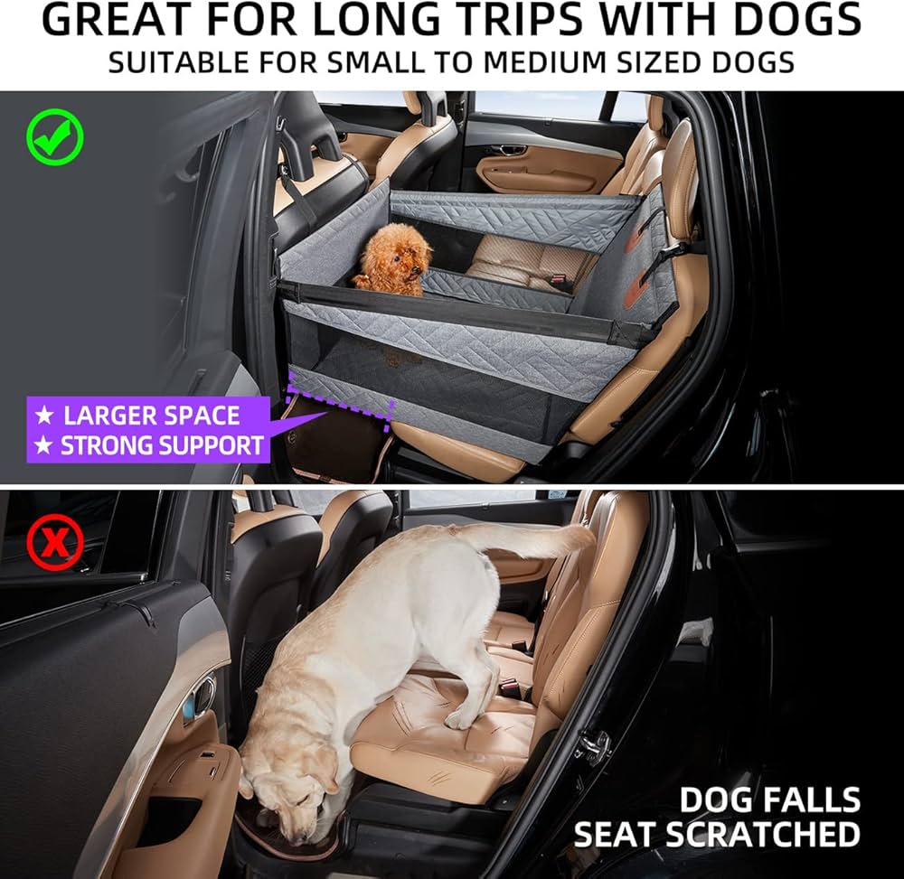 Amazon.com : TKYZ Dog Car Seat for Medium Dogs,Back Seat Extender ...