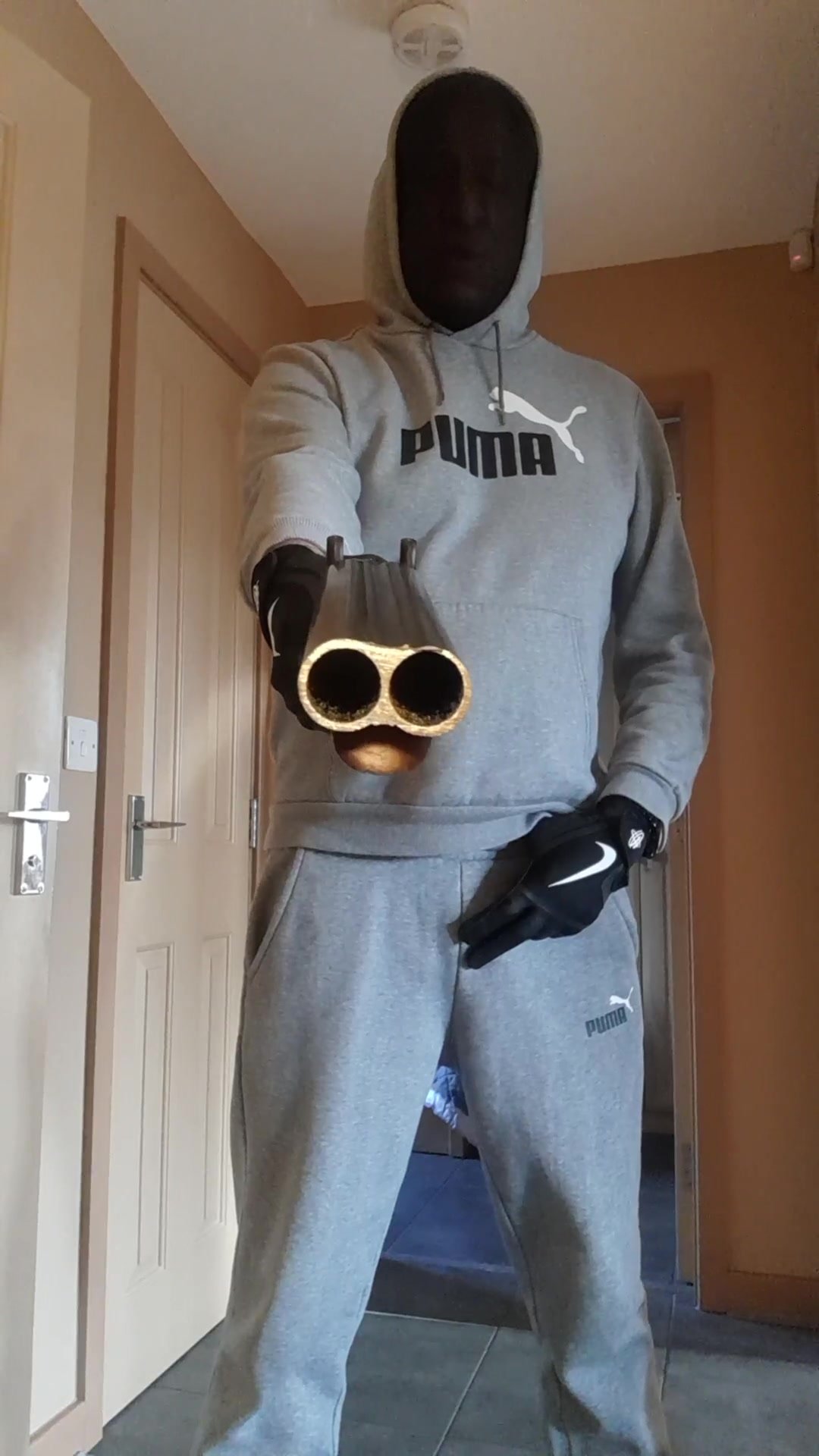 Stocking masked thug threatening - ThisVid.com