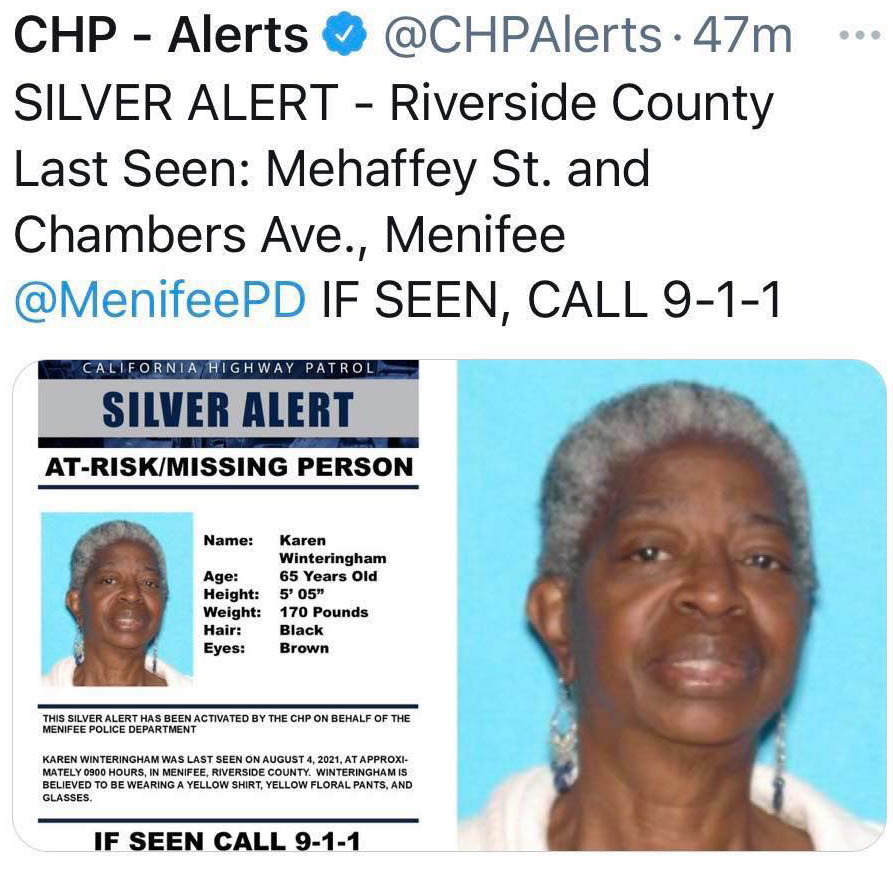 Search continues for missing Menifee woman | Menifee 24/7