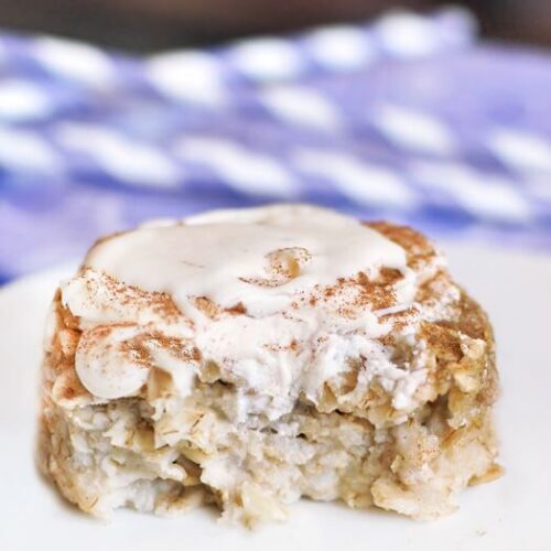 Cinnamon Roll Baked Oatmeal