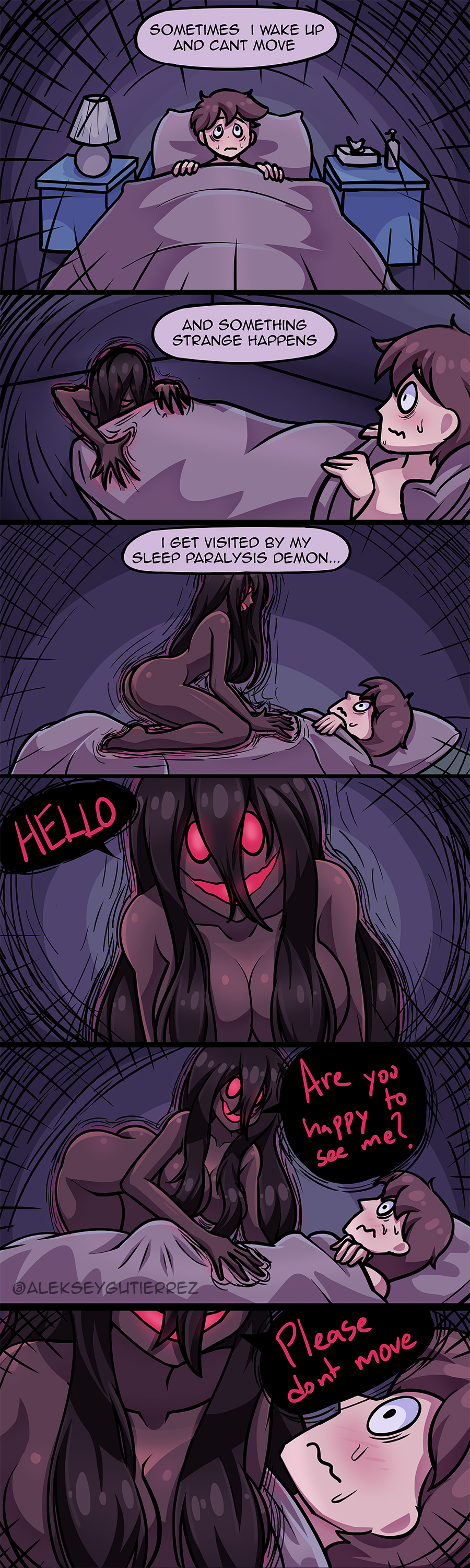 My sleep paralysis demon - Comic made by me : r/Animemes