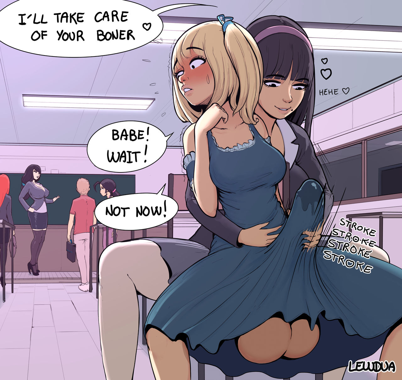 See me after class- Lewdua - Porn Cartoon Comics