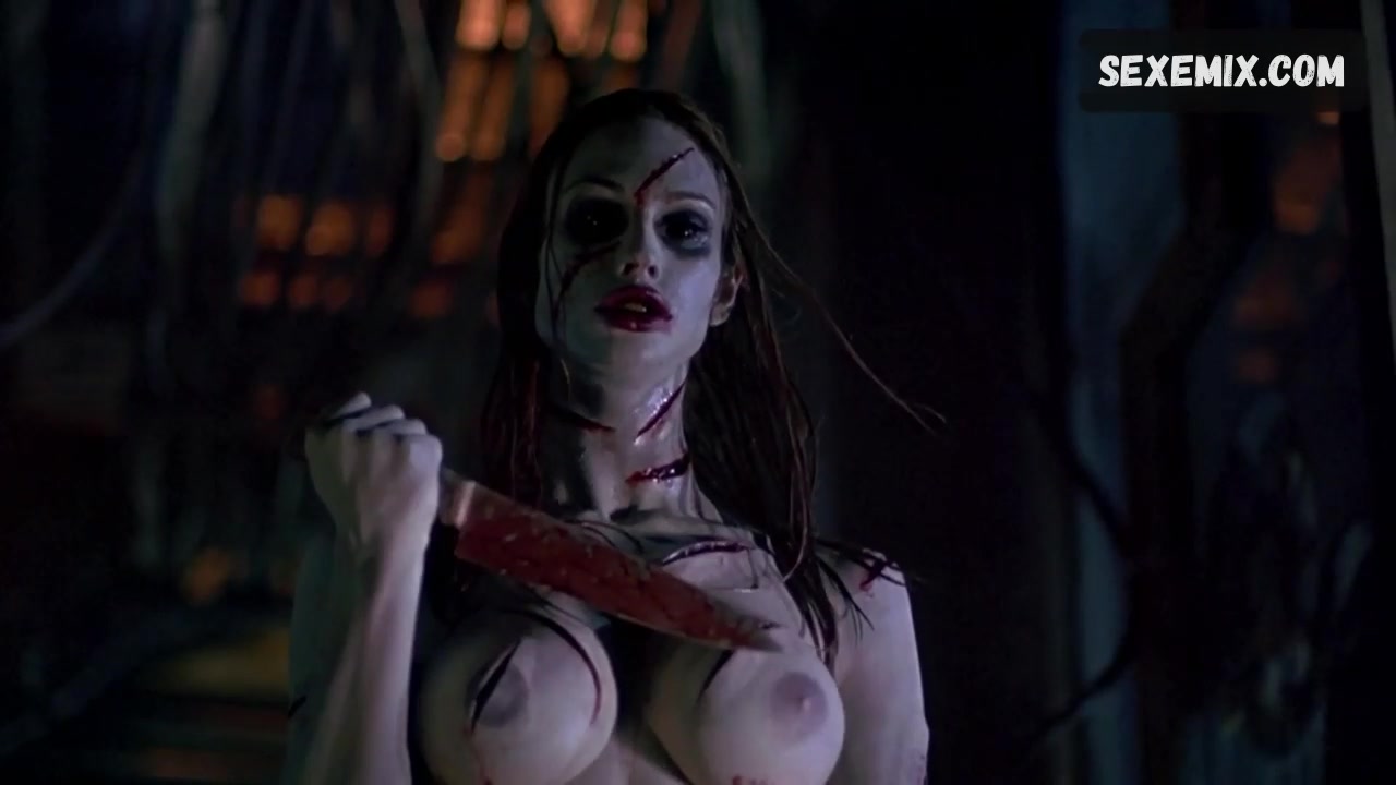 Shawna Loyer breasts, scene in Thir13en Ghosts (2001)