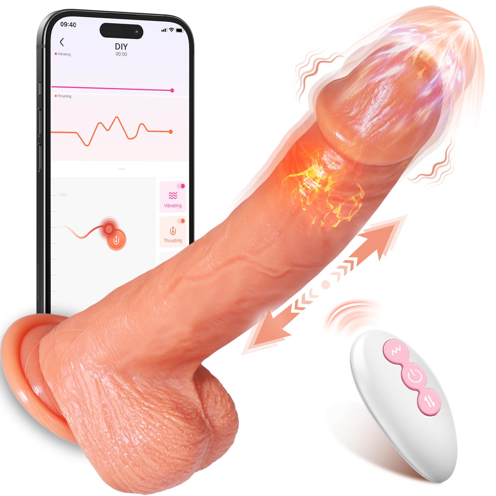 Amazon.com: Dildo Thrusting Dildos Realistic Vibrator - Vibrators ...