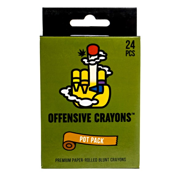 Offensive Crayons: red, White, and Fck You, Funny Gifts, Gag Gift ...