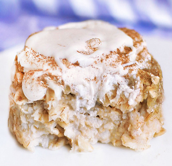 Cinnamon Roll Baked Oatmeal