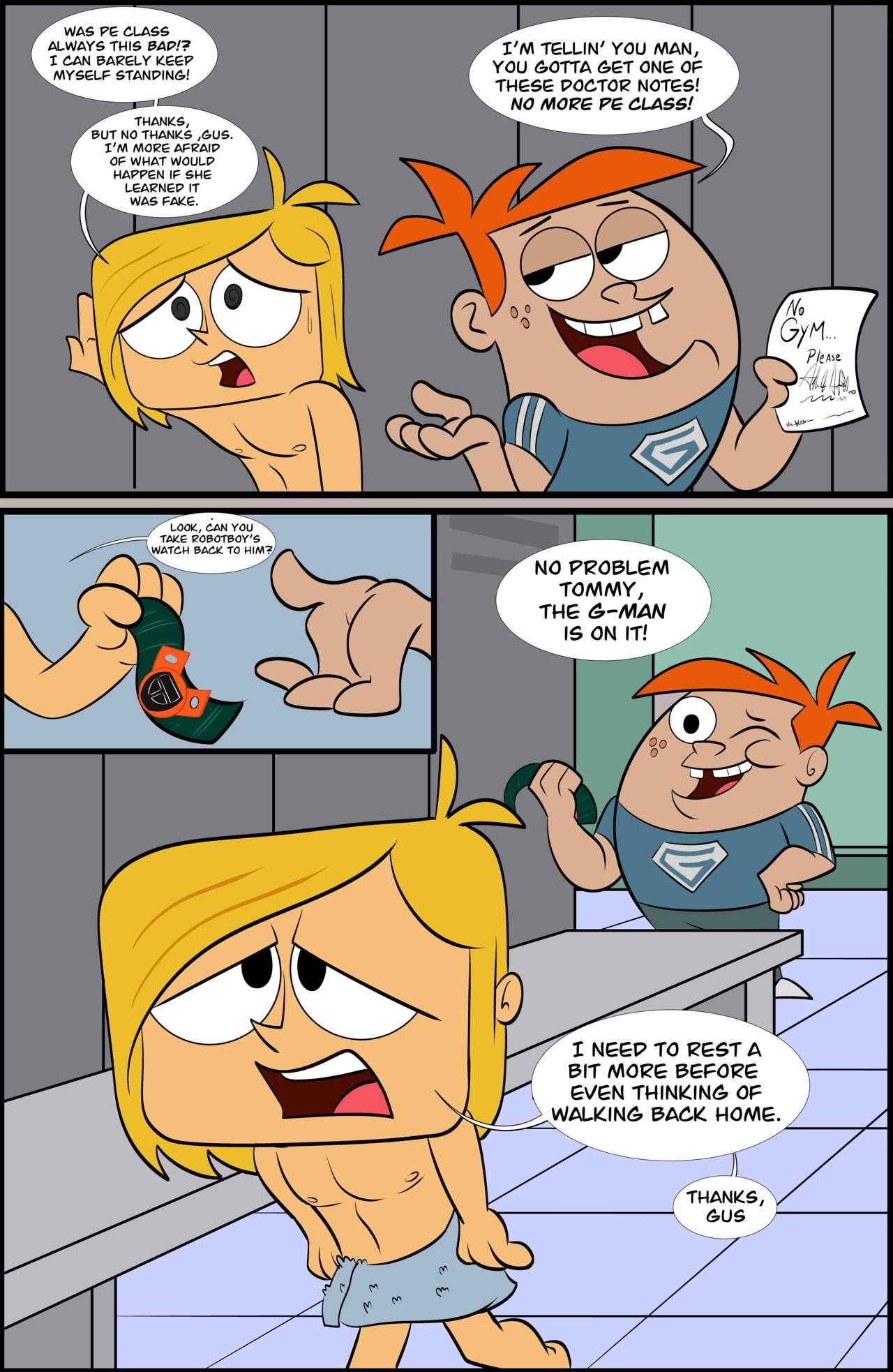 Robotboy cartoon network - Size does matter Porn Comic english 04