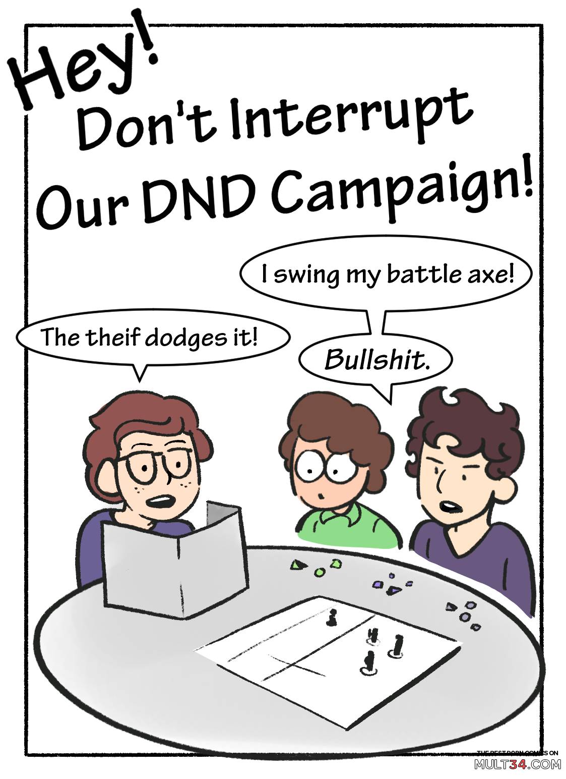 Mom! Don't Interrupt Our DnD Campaign! porn comic - the best ...