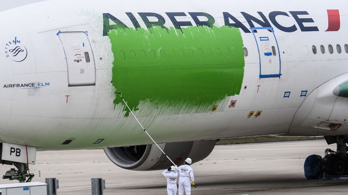 Greenpeace stunt as aircraft painted green in protest over ...