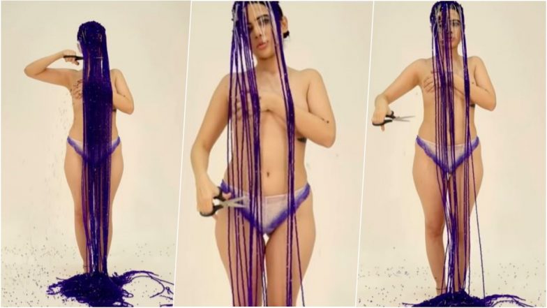 Urfi Javed XXX-Plicit Topless Video Shows Influencer Chop Her ...