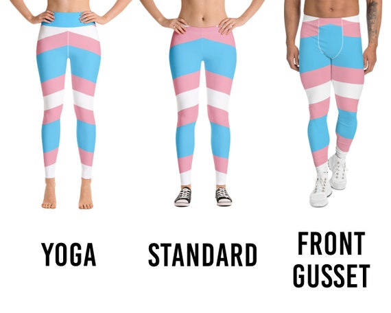 Transgender Pride Flag Leggings for Trans Women, Trans Men, Trans ...