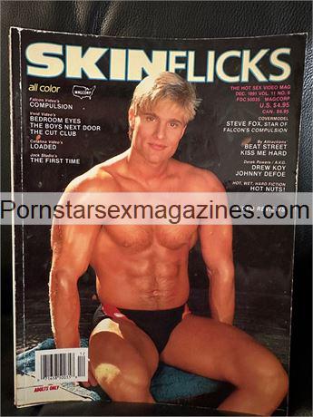 Skinflicks Magazine 12/91 vintage XXX gay porn Steve Fox ...