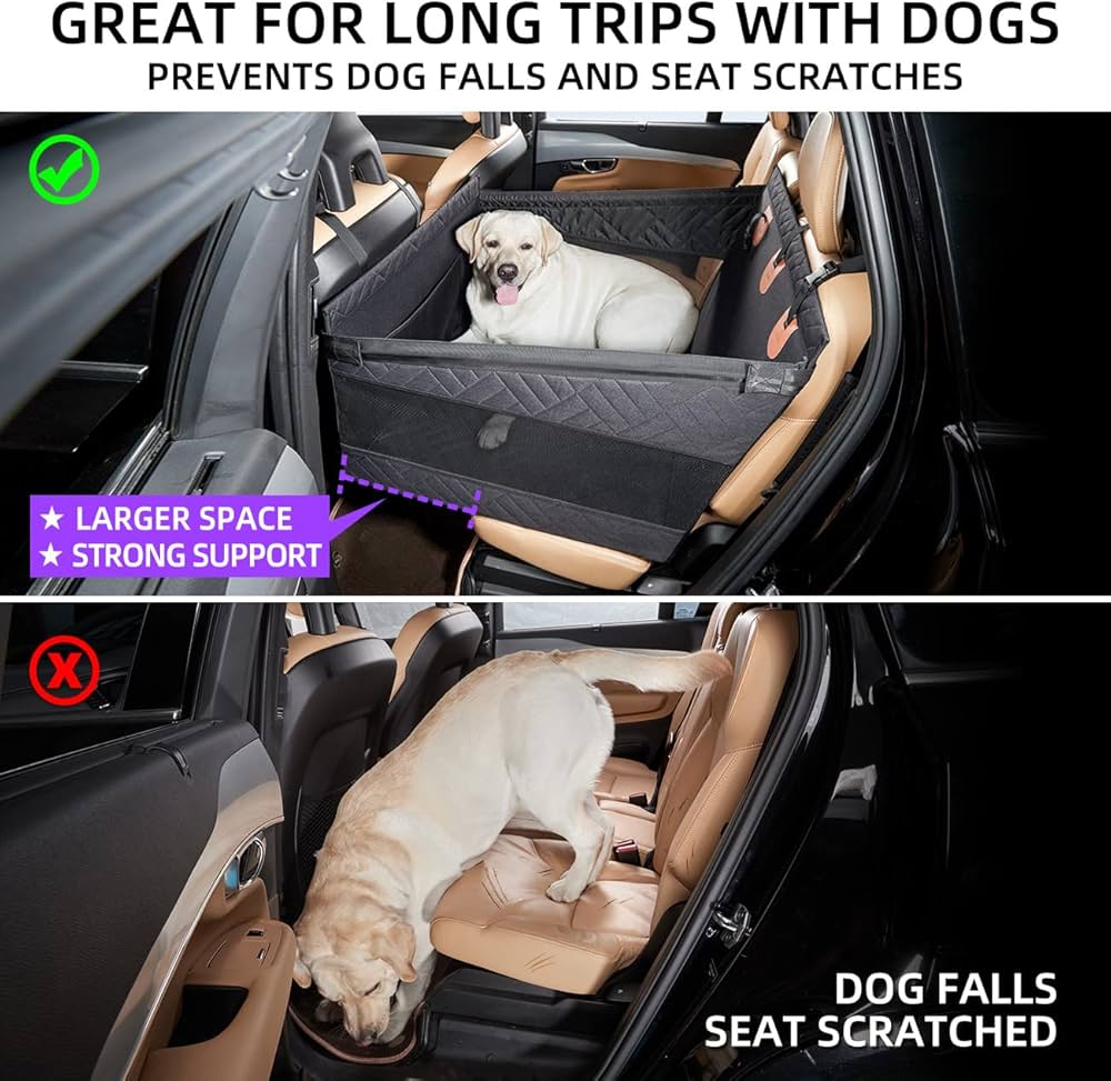 Amazon.com : TKYZ Dog Car Seat for Medium Dogs,Back Seat Extender ...