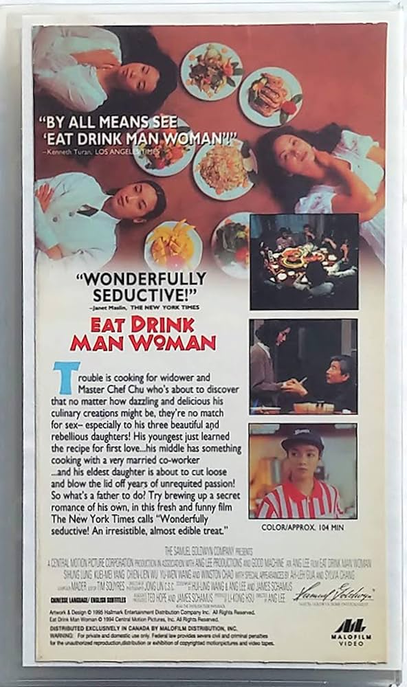 Amazon.com: Eat Drink Man Woman [VHS] : Sihung Lung, Yu-Wen Wang ...