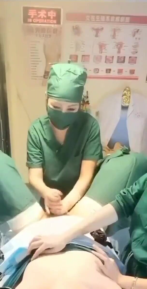 Asian doctors jerk the cum out of a patient - ThisVid.com