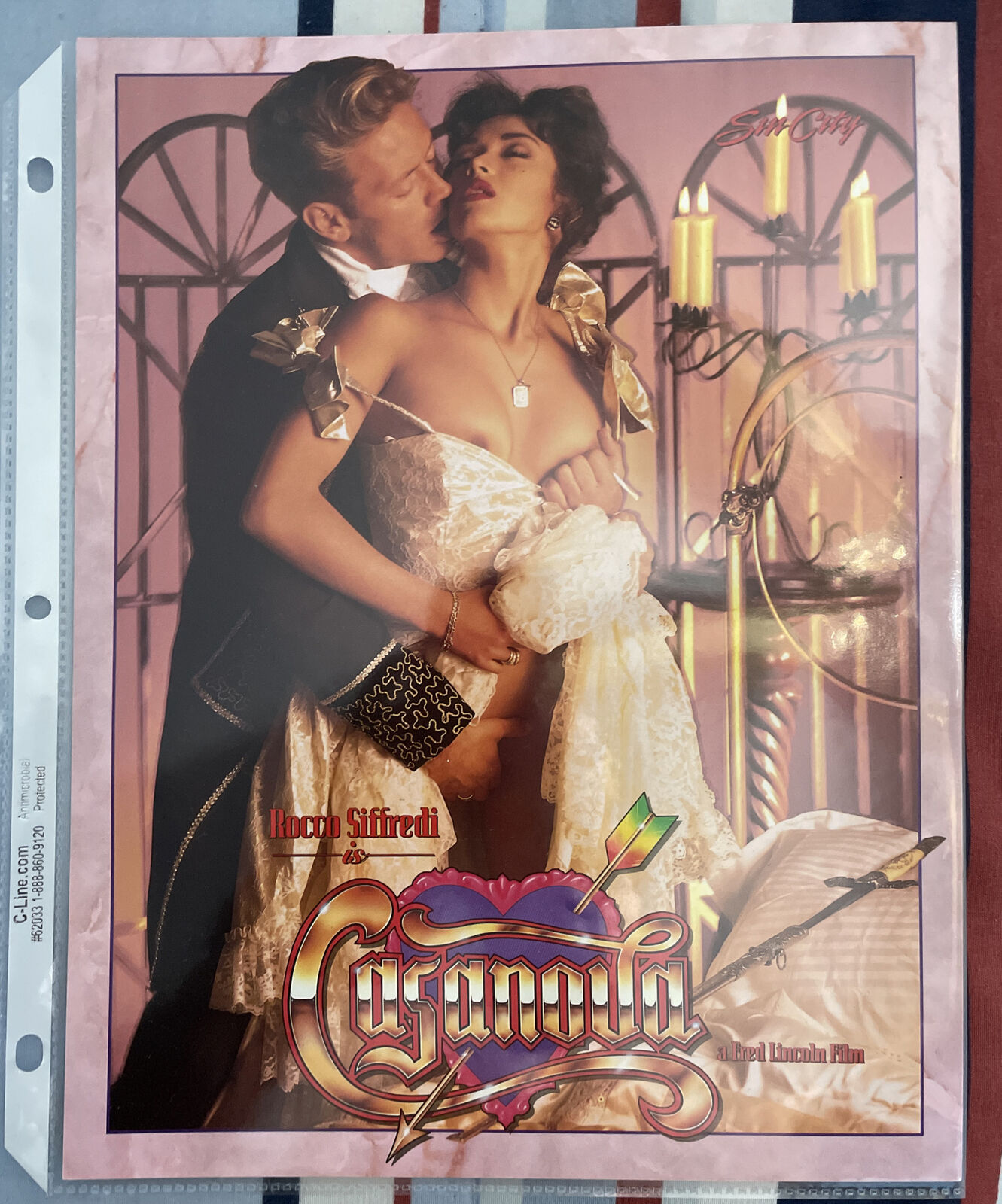 RARE PROMO “CASANOVA” MOVIE POSTER - PORN STAR ROCCO SIFFREDI 8 1 ...